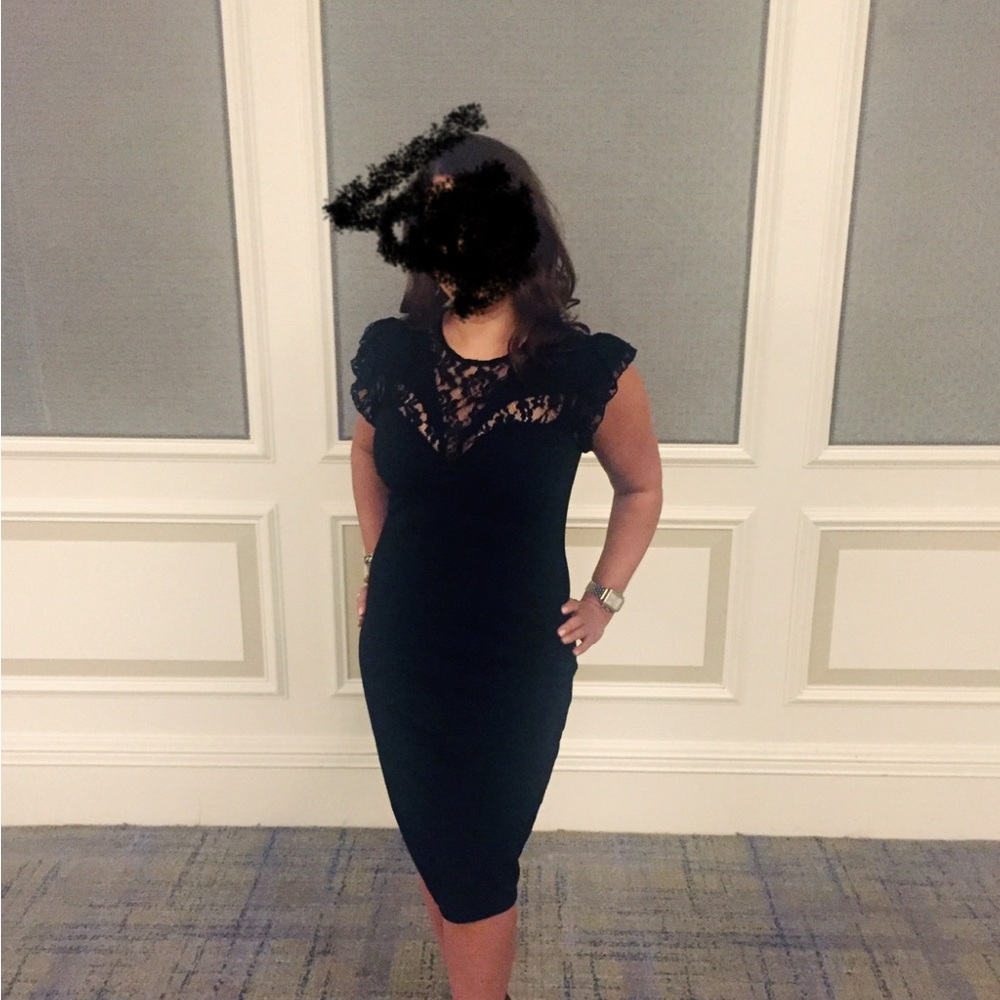 Elegant Black Lace Dress